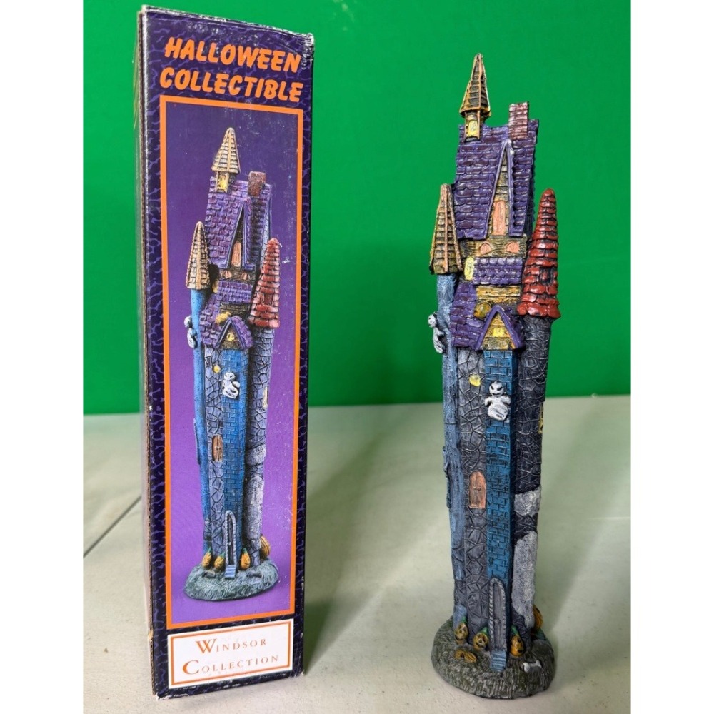 Windsor Collection Halloween Collectible Spooky Haunted Castle Tower‎ Figurine